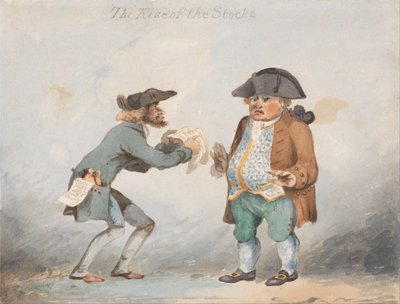 De opkomst van de aandelen (Een van een set van drie) door John Sell Cotman